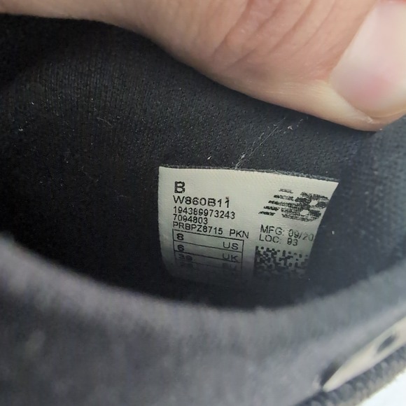 New Balance Fresh Foam 860v11 Women's Running Shoes Sneakers Sz 8 (B) Black - Picture 7 of 7
